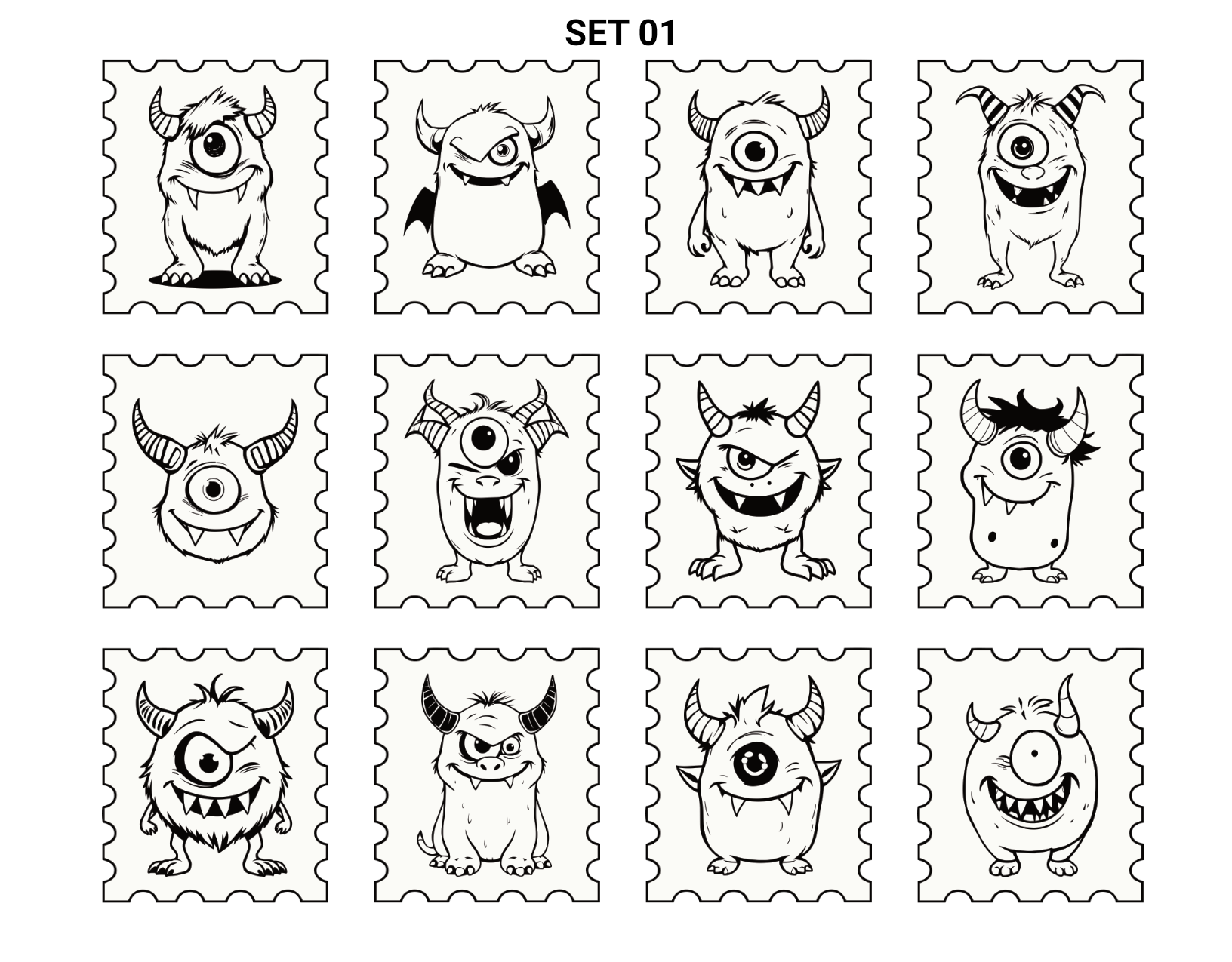Cute Monsters Collection 01 - Image 2