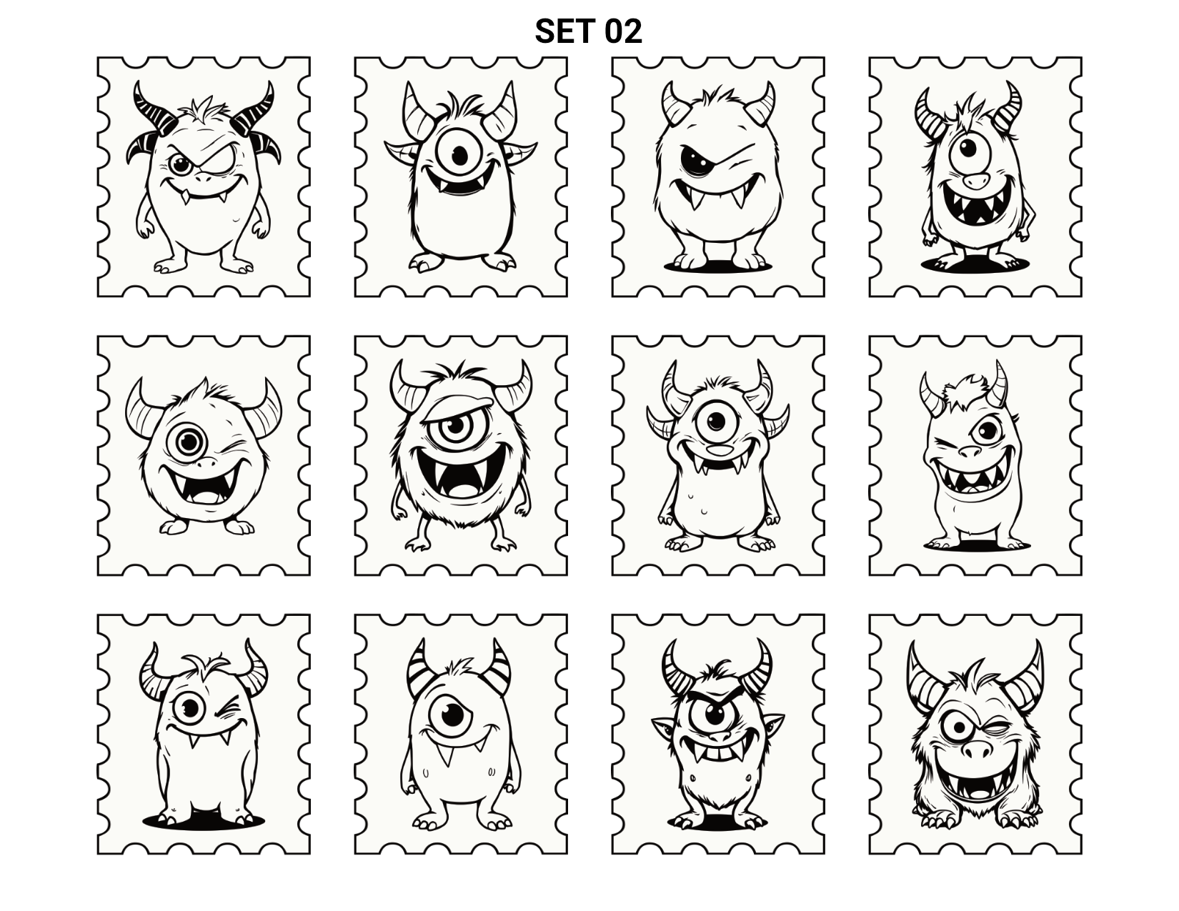 Cute Monsters Collection 01 - Image 3