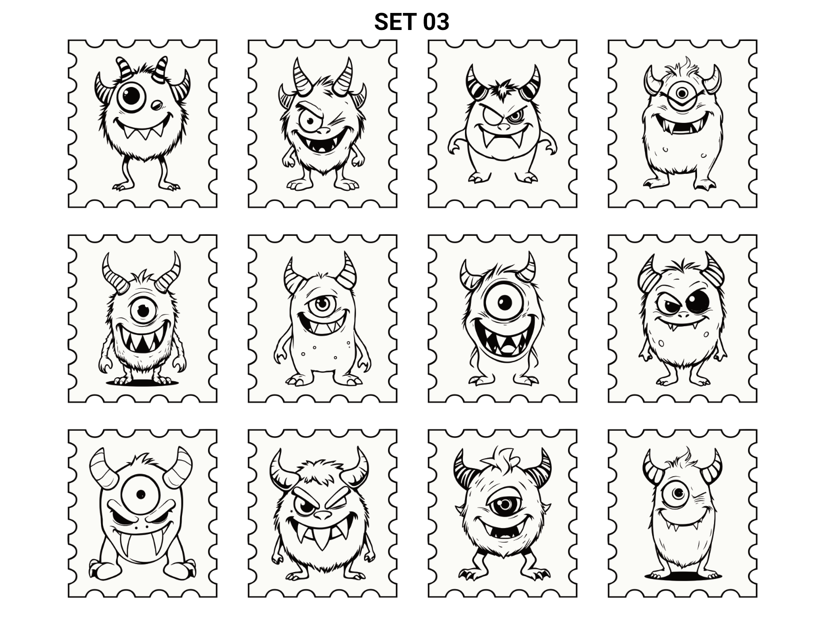 Cute Monsters Collection 01 - Image 4